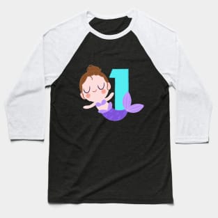 Mermaid Series: Number 1 Baseball T-Shirt